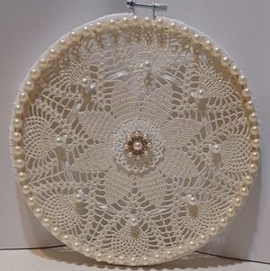 Elegant Cream Crochet Wall Art